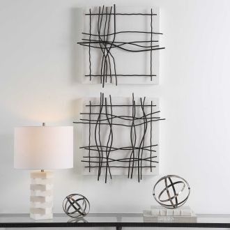 Genesis wall deco metal s/2