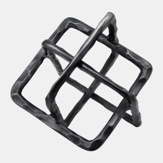 METAL SQUARE LINKS, GUNMETAL 23CM
