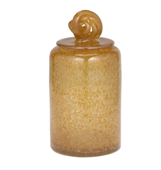 GLASS JAR W/KNOT LID 25(CM)
