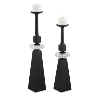 EBON CANDLEHLDRS (S/2) 76/91H(CM)