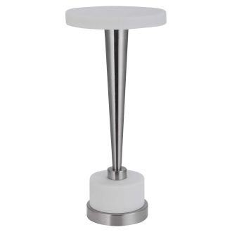 Masika accent table, whte