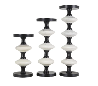 VERONA CANDLEHLDR (S/3) 39/31/23(CM)