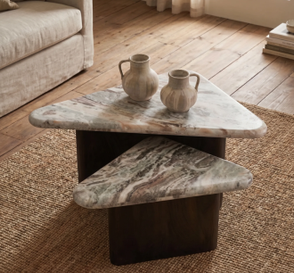AMRAH COFFEE TABLE (S/2) 46/41H(CM)