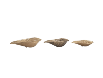 PADUA LEAF BOWLS (S/3) 30/38/46(CM)
