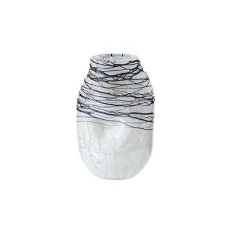Black coil vase -S