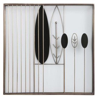 ABSTRACT LEAF WALL PANEL A 46*46(CM)