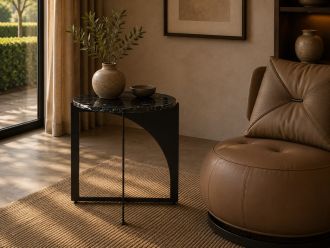 SIDE TABLE BLK ROSE 49*49*50(CM)
